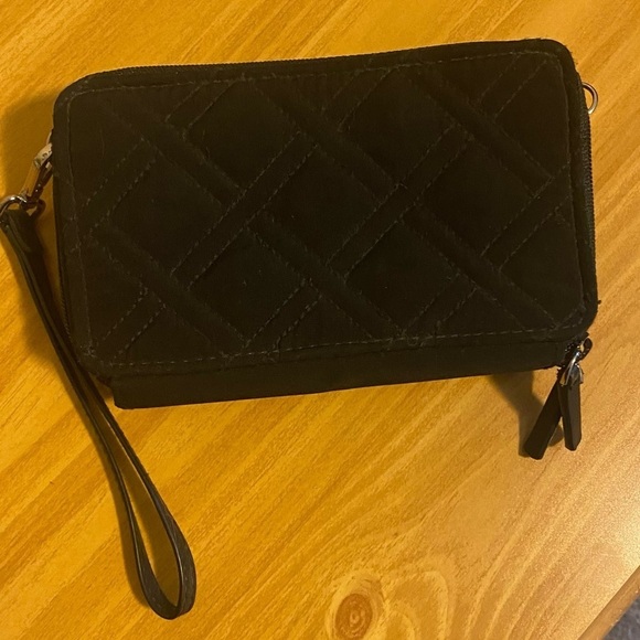 Vera Bradley Black Wallet/Wristlet - Picture 2 of 6